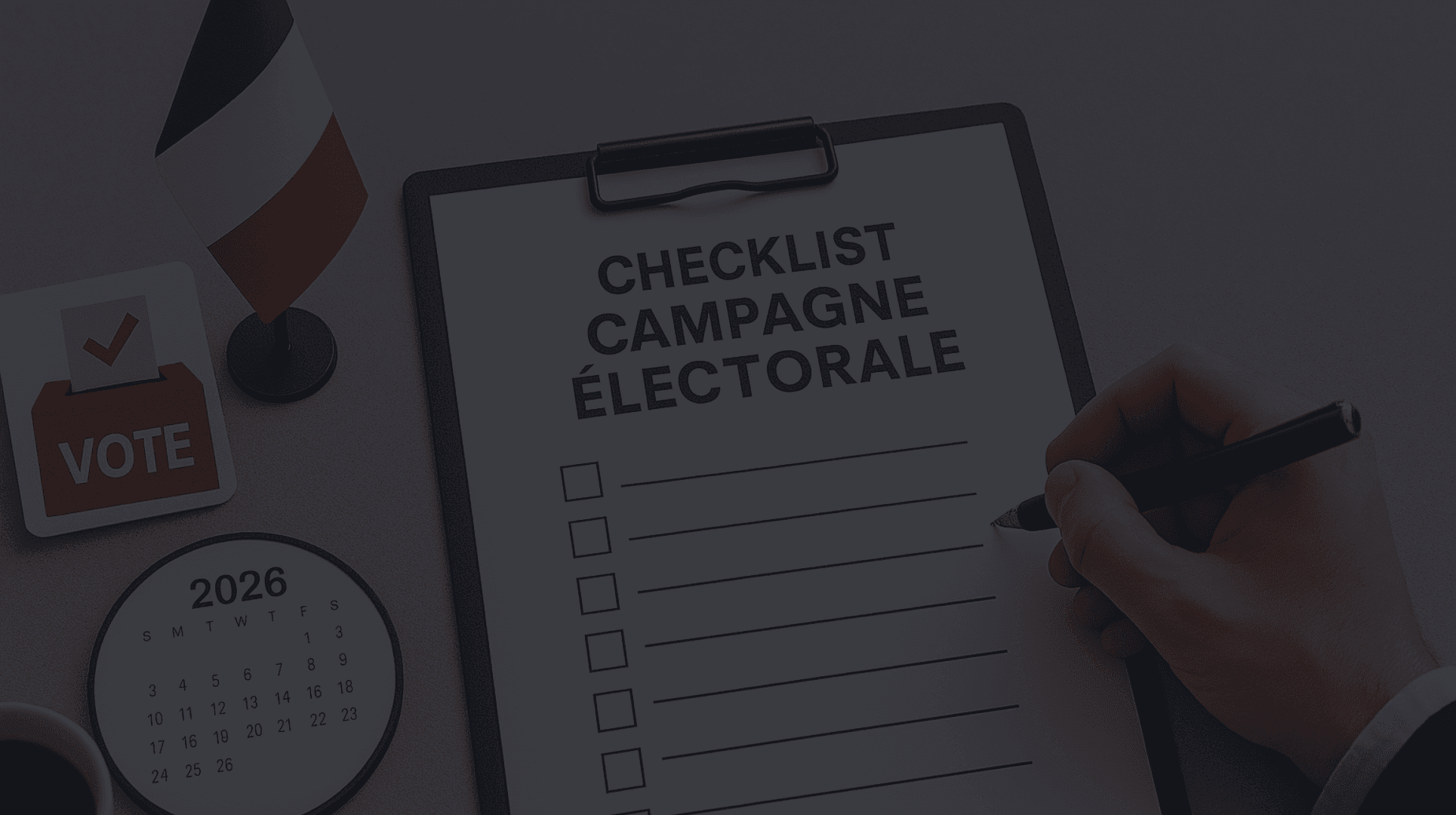 Checklist campagne électorale : les 8 étapes pour se lancer